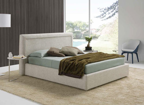 Doppelbett - QUADRO - Golden Night - modern / Polster / Kopfteil