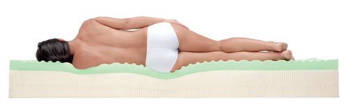 Doppelbett-Matratze - TALALAY BIO - Golden Night - Memory / Latex