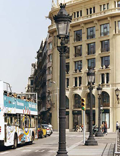 Straßenlaterne - SERRA - Colomer - klassisch / Gusseisen / anodisiertes Aluminium