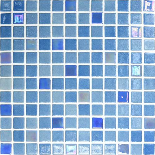 Glasmosaikfliese - MIX AZUL CLARO - Mosavit - für Pool / Boden / Motiv