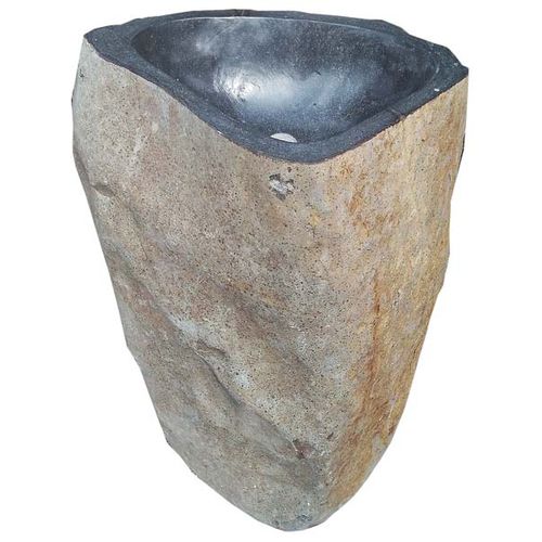 Bodenstehendes Waschbecken - MENHIR - Mosavit - Naturstein / organisch / klassisch