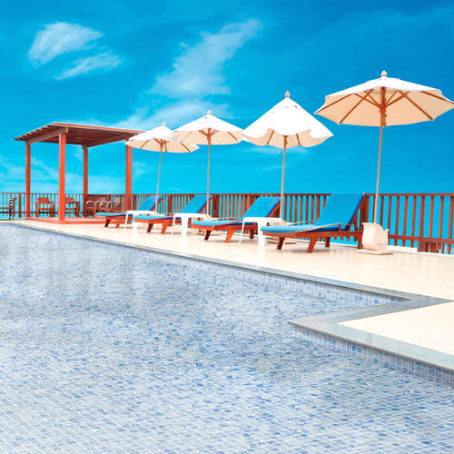 Glasmosaikfliese - SAONA - Mosavit - Hochglanz / für Pool / Boden
