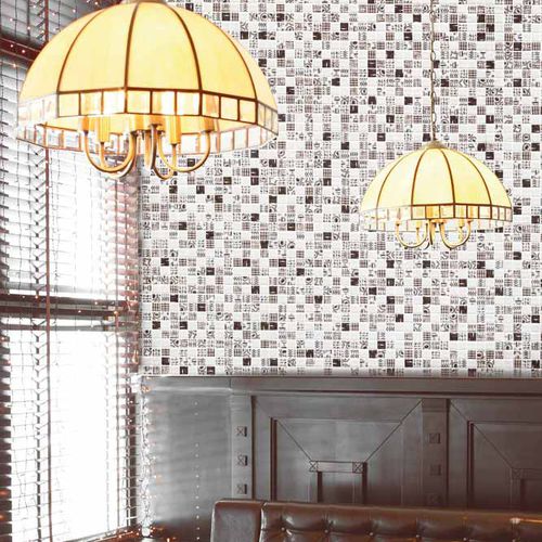 Glasmosaikfliese - PRINT : GRAPHICS COFFEE TIME - Mosavit - matt / für den Innenraum / Wand