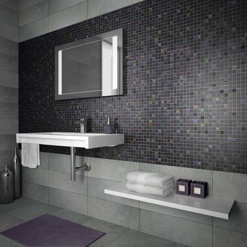 Glasmosaikfliese - SUNDANCE - Mosavit - für Badezimmer / Wand / weiß