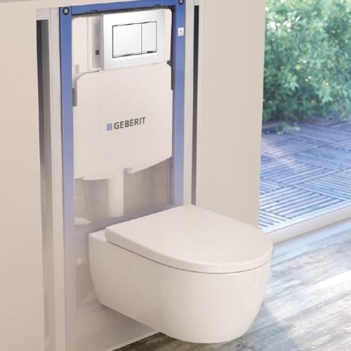 Wandhängendes WC - ICON  - GEBERIT - Keramik / für Gewerbegebrauch / für Privatgebrauch