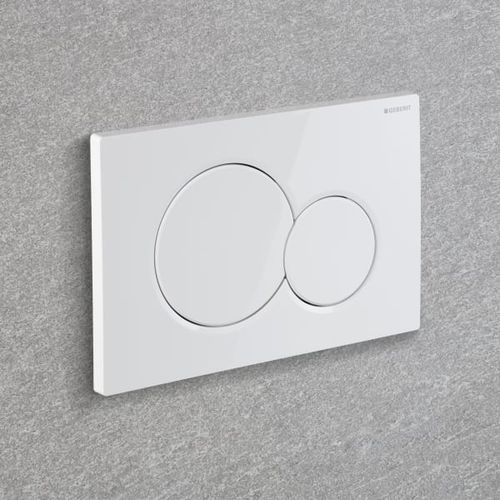 Doppelter WC-Spülknopf - SIGMA01 - GEBERIT - für Privatgebrauch / für Gewerbegebrauch