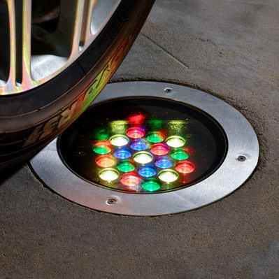 Bodenstehender Strahler - BURSTSCAPE - COLOR KINETICS - LED RGBW / rund / IP65
