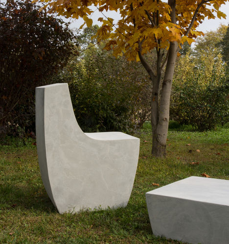 Moderner Gartenstuhl - COMMA.7 - LOVECEMENT - für Außenbereich / für den Innenraum / Faserzement