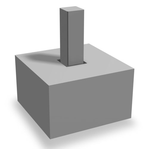 Beton-Einzelfundament - HORMIPRESA - Fertig / Stahlbeton