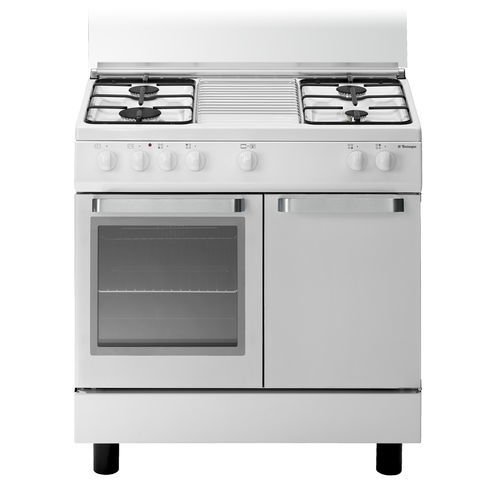 Gasherd - D833WS - Tecno SpA - elektrisch / mit 4 Kochfeldern / mit 1 Ofen