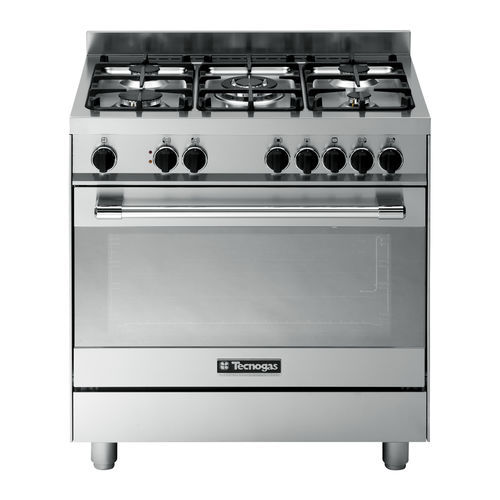 Gasherd - PTV898XS - Tecno SpA - elektrisch / mit 5 Kochfeldern / mit 1 Ofen