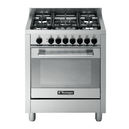 Gasherd - PT767XS - Tecno SpA - elektrisch / mit 5 Kochfeldern / mit 1 Ofen