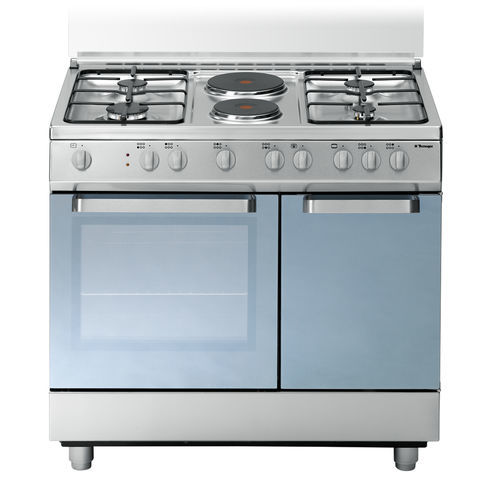 Gasherd - D923XS - Tecno SpA - elektrisch / mit 4 Kochfeldern / mit 1 Ofen