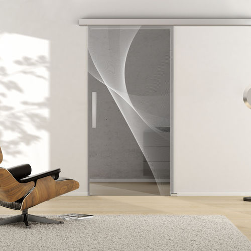 Tür für Innenbereich - 3D 623 - Griffwerk GmbH - Glas / Schiebe / modern