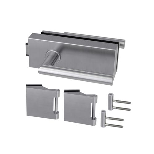 Mechanisches Schloss - FABRICO L-FORM - Griffwerk GmbH - mit Griff / für Glastür / mit 1 Schließpunkt