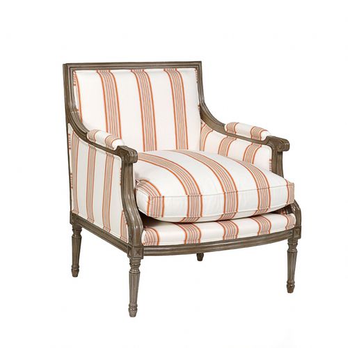 Sessel / Louis XVI - LOUIS XVI - Oficina Inglesa - Stoff / Leder / Eiche