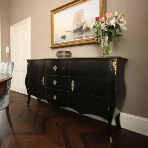 Sideboard mit hohen Beinen - BLOIS  - Oficina Inglesa - französischer Stil / Eiche / Kirschbaum