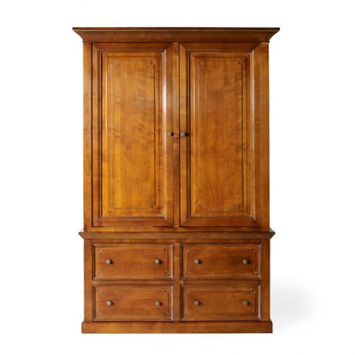 Klassischer Kleiderschrank - VANESSA - Oficina Inglesa - Eiche / Kirschbaum / Mahagoni