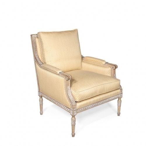 Sessel / Louis XVI - VANPARYS - Oficina Inglesa - Stoff / Leder / Eiche