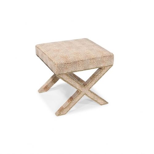 Moderner Hocker - UPTOWN - Oficina Inglesa - Leder / Stoff / Gestell aus Eiche