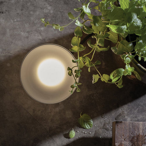 Tischlampe - AGUA - KARMAN - anodisiertes Aluminium / Glas / modern