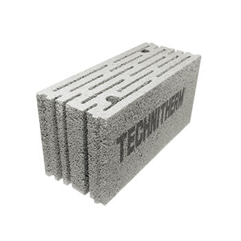Leichter Betonstein - Technitherm - für Wand / Akustik / hochbelastbar