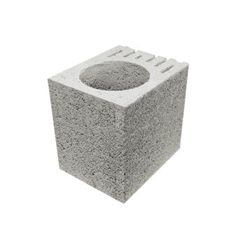 Leichtgewichtiger Betonstein - DEMI ANGLE MODULE - Technitherm - hochbelastbar / Eck