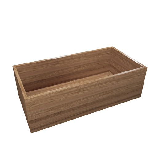 Freistehende Badewanne - KAYES - MICHOR - für Wohnungen / Eiche / modern