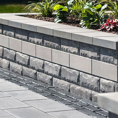 Massiv-Betonstein - U-CARA™ MULTI-FACE - UNILOCK - für Gartenzäune / für Stützmauer / für Pfeiler