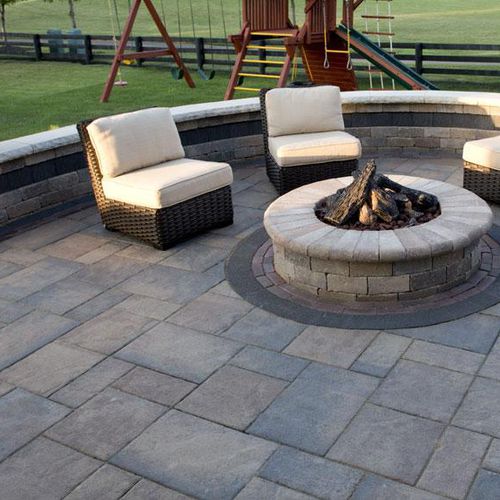 Kunststein-Pflasterstein - BEACON HILL FLAGSTONE™ - UNILOCK - für Außenbereich / Fußgänger / für öffentliche Bereiche