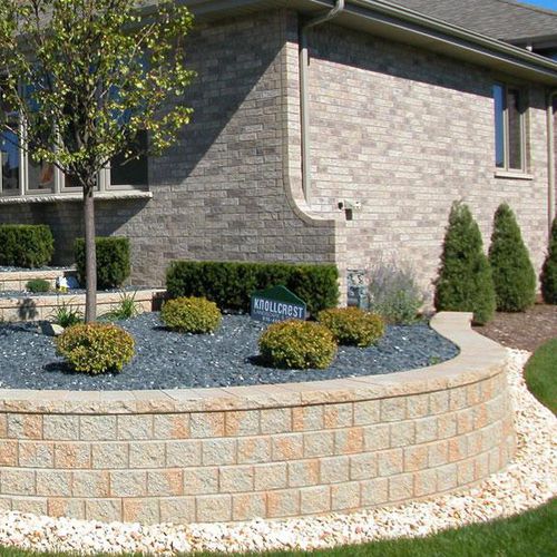 Massiv-Betonstein - PISA2® - UNILOCK - für Gartenzäune / für Stützmauer / für Stufenbeläge