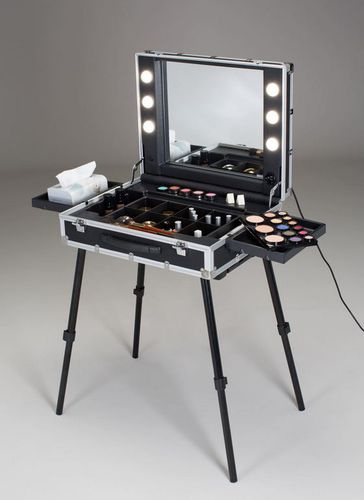 Moderner Schminktisch - VT.BE ULTRA SLIM - CANTONI - Aluminium / für Frisörsalon / mit Hintergrundbeleuchtung