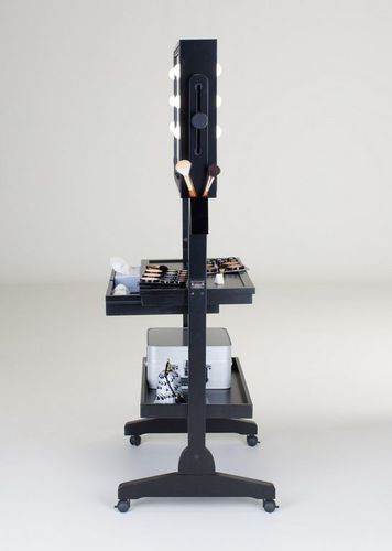 Moderner Schminktisch - L200X2  - CANTONI - Holz / für Frisörsalon / mit Hintergrundbeleuchtung