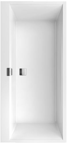Acrylharz-Badewanne - SQUARO EDGE 12: UBQ160SQE2DV - Villeroy & Boch - Quartzkomposit / weiß