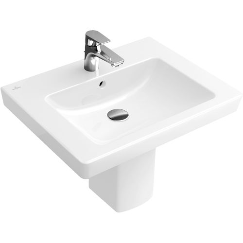 Wand-Waschbecken - SUBWAY 2.0 : 711365 - Villeroy & Boch - Porzellan / rechteckig / modern