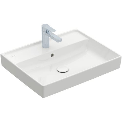 Wandmontiertes Waschbecken - COLLARO : 4A336G - Villeroy & Boch - Keramik / rechteckig / modern