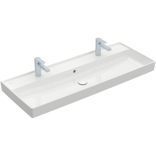 Einbauwaschbecken - COLLARO : 4A33C4 - Villeroy & Boch - Keramik / doppelt / rechteckig