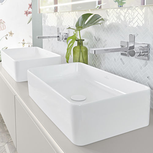 Aufsatzwaschbecken - COLLARO : 4A2056 - Villeroy & Boch - Keramik / rechteckig / modern