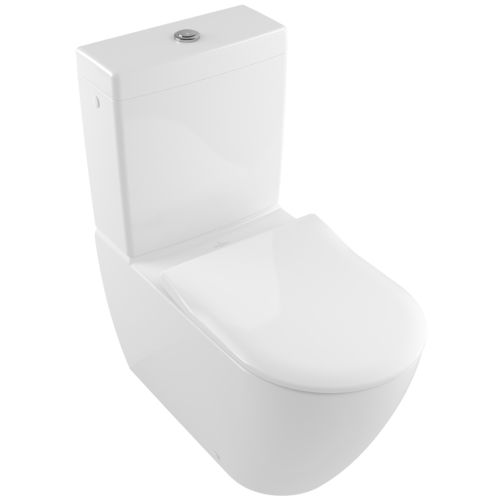 Freistehendes WC - SUBWAY 2.0 : 5617R0 - Villeroy & Boch - Keramik / mit eingebauter Spülung / spülrandlos