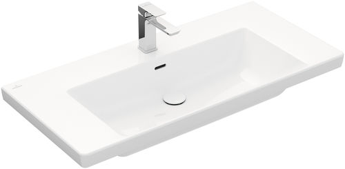 Einbauwaschbecken - SUBWAY 3.0: 4A70A2 - Villeroy & Boch - Keramik / rechteckig / modern