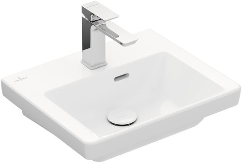 Eingebautes Handwaschbecken - SUBWAY 3.0: 4370FK - Villeroy & Boch - rechteckig / Keramik