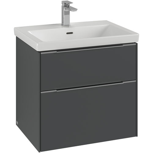Wandhängender Waschtisch-Unterschrank - SUBWAY 3.0: C576L1 - Villeroy & Boch - Holz / modern / mit Schubladen