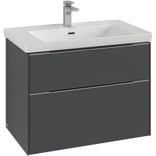 Wandhängender Waschtisch-Unterschrank - SUBWAY 3.0: C574L1 - Villeroy & Boch - Holz / modern / mit Schubladen