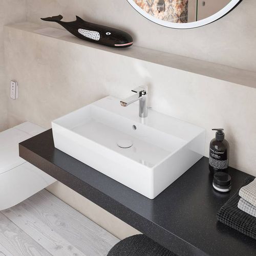 Einhebelmischer für Waschtisch - LIBERTY : TVW10700300061 - Villeroy & Boch - Aufsatz / Messing / für Badezimmer