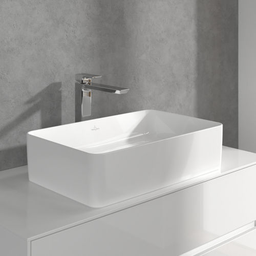 Einhebelmischer für Waschtisch - SUBWAY : TVW112004000XX - Villeroy & Boch - Aufsatz / Messing / für Badezimmer
