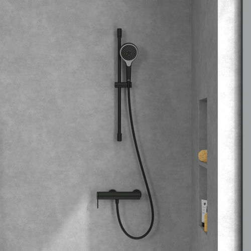 Einhebelmischer für Dusche - LOOP & FRIENDS : TVS106301153XX - Villeroy & Boch - wandmontiert / Messing / für Badezimmer
