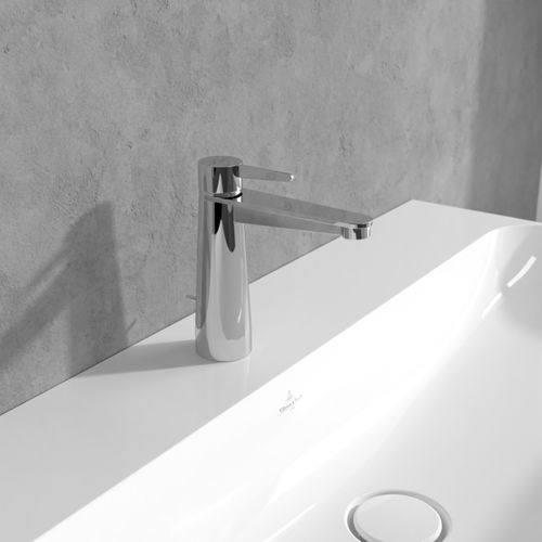 Einhebelmischer für Waschtisch - CONUM : TVW127003000XX - Villeroy & Boch - Aufsatz / Messing / für Badezimmer