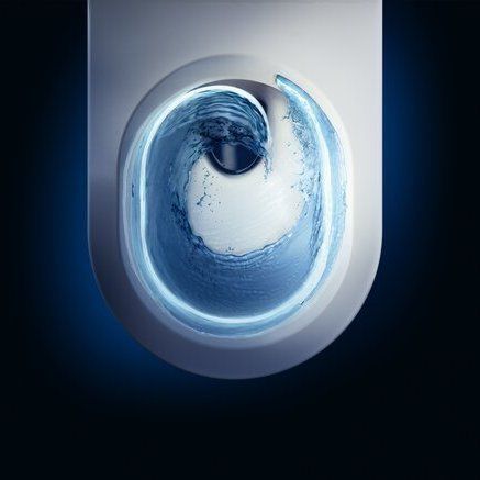 Wandhängendes WC - TWISTFLUSH - Villeroy & Boch - Keramik / für Privatgebrauch / oval