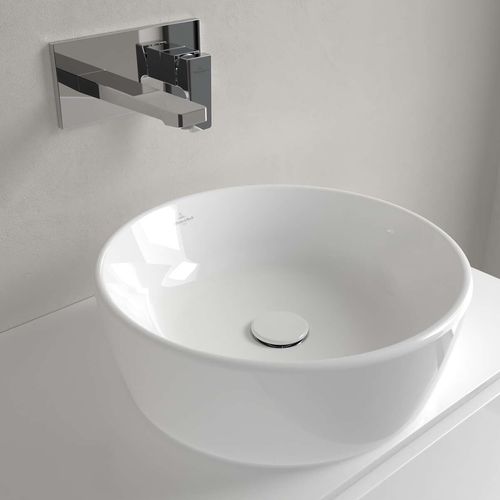 Eingebautes Waschbecken - 5A254501 - Villeroy & Boch - Keramik / rund / ohne Öffnung