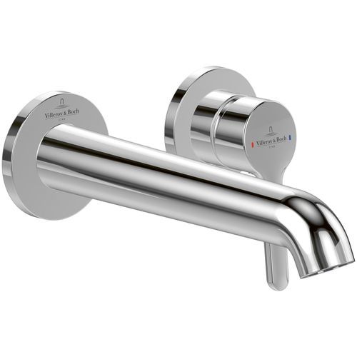 Einhebelmischer für Waschtisch - TVW116001000K5 - Villeroy & Boch - wandmontiert / mechanisch / Messing